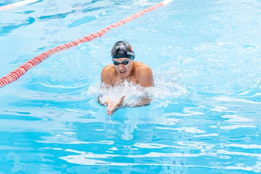 Free stock photo of aquatic sport, boy, breaststroke