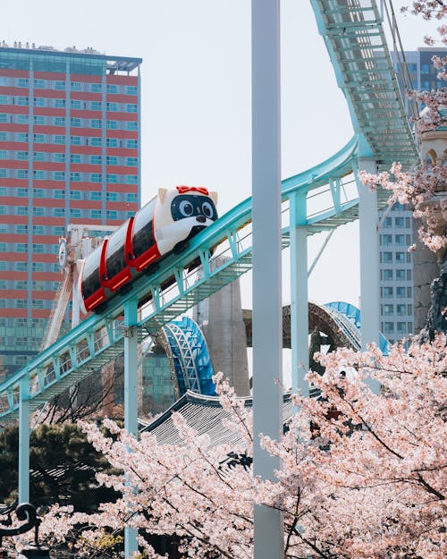 Immagine gratuita di città, Corea del Sud, ferrovia