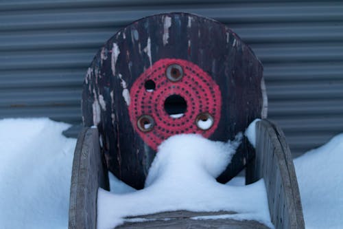 Free stock photo of chair, snow, winter Stock Photo