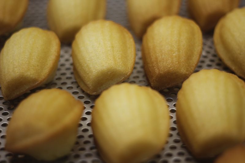 Freshly baked French madeleines cooling on a rack — photo by Hwanwoo Lee on Pexels