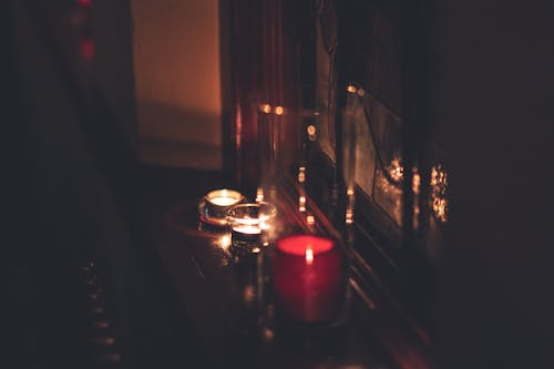 Red Pillar Candle