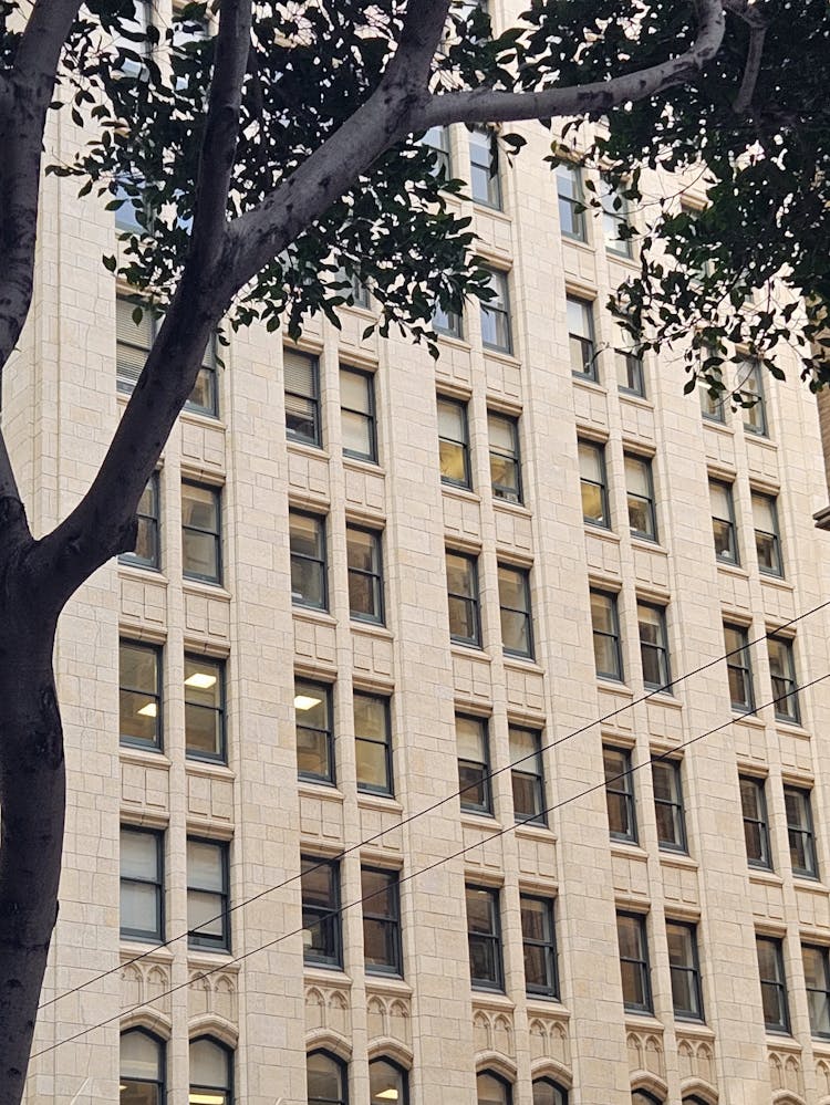 Close-up Of The Facade Of The Russ Building, 235 Montgomery Street, San Francisco, California