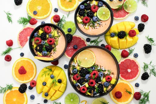 Assorted Fruits In Bowls