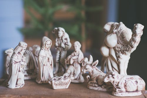 Free Nativity Scene Table Decor Stock Photo