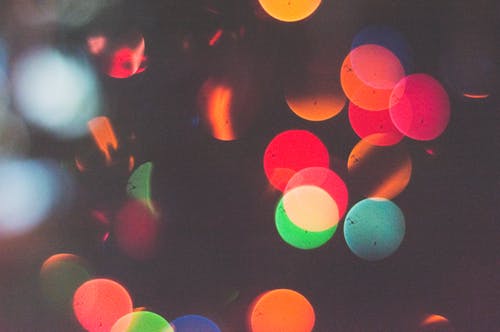 Photo Floue Des Lumières Dans La Photographie Bokeh