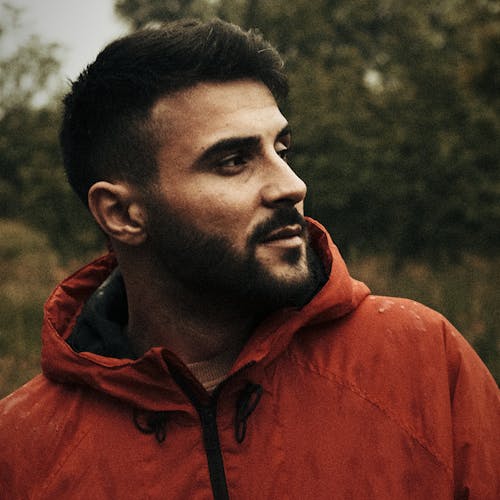 Brunette with Beard in Jacket