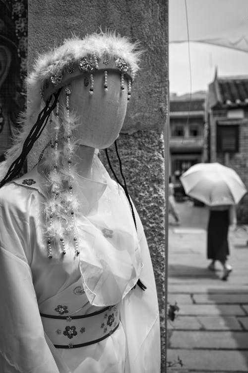 Mannequin Wearing a Headdress