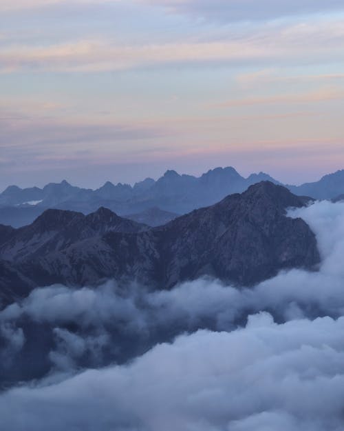 Mountains Towering over Cloud