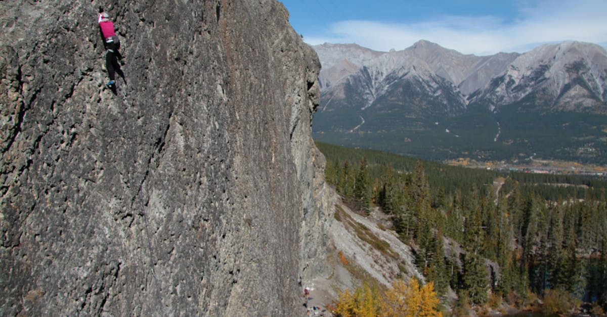 Free stock photo of Canmore, Grassi Lakes, mountain climber