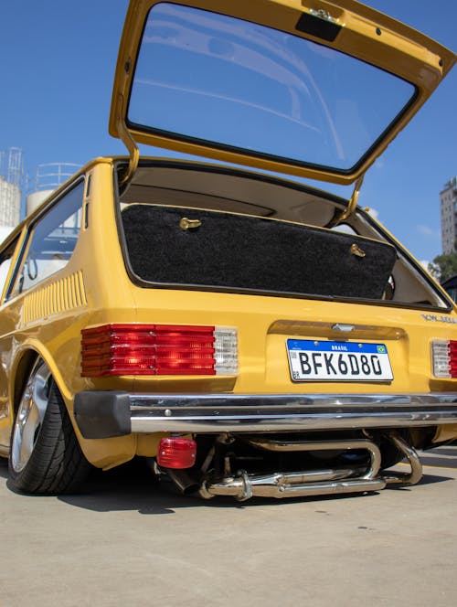 Open Trunk of Volkswagen Brasilia Car