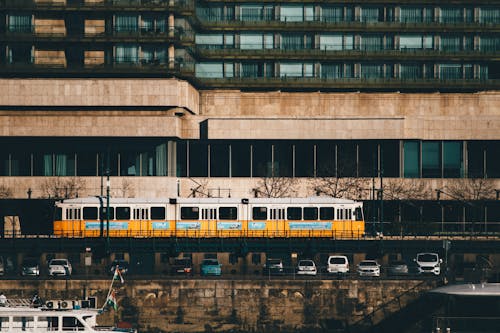 Cable Car in City