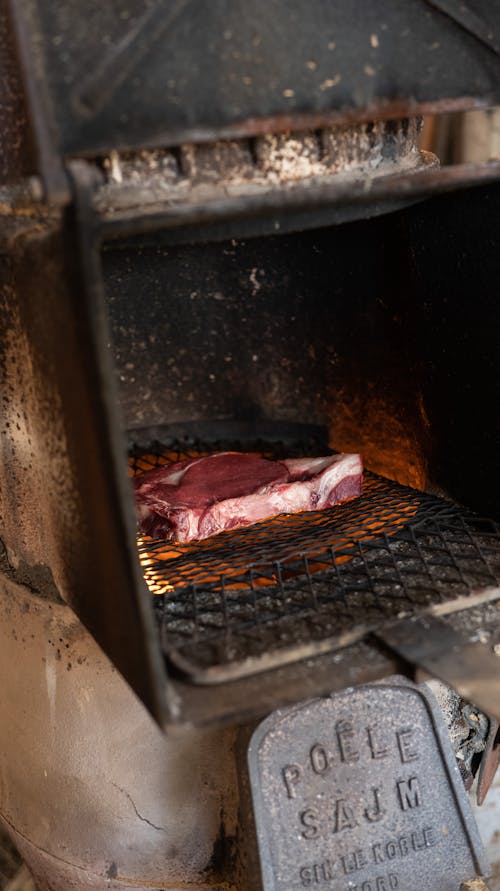 Meat in Vintage Oven