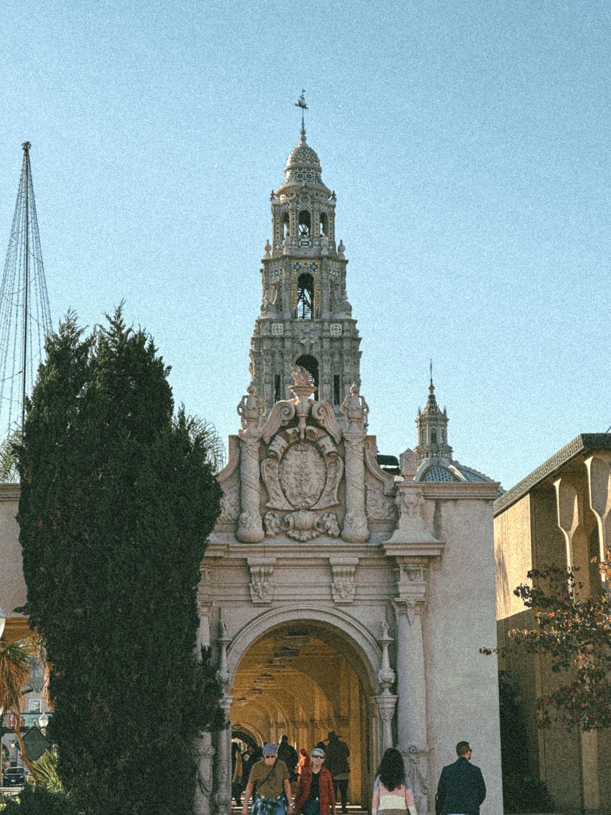 Historic Spanish Colonial architecture at Balboa Park in San Diego