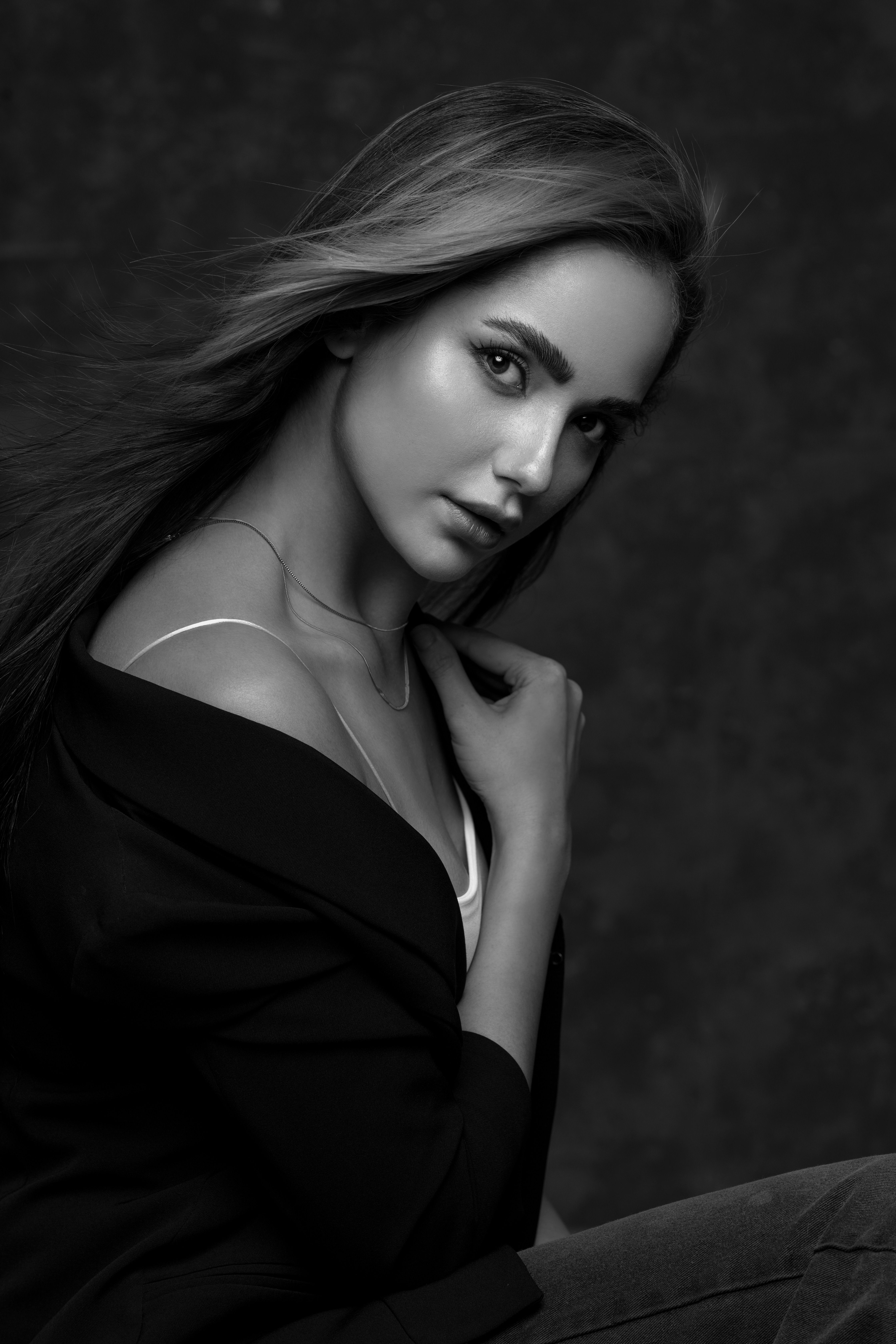 Black and White Portrait of a Woman · Free Stock Photo