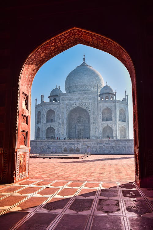 Taj Mahal Seen from Arch