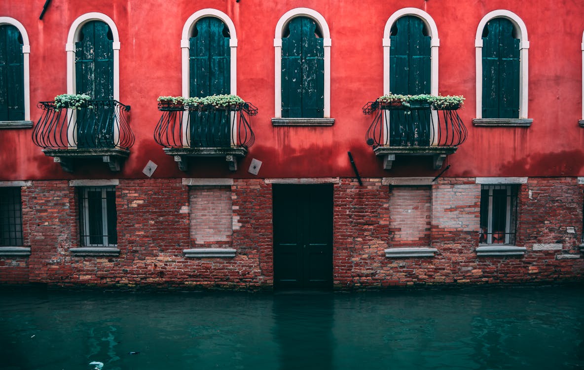 Základová fotografie zdarma na téma architektura, balkony, Benátky