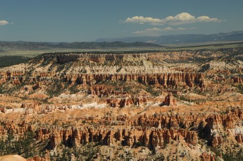 Free Breathtaking view of Bryce Canyon's sandstone formations under clear skies. Stock Photo