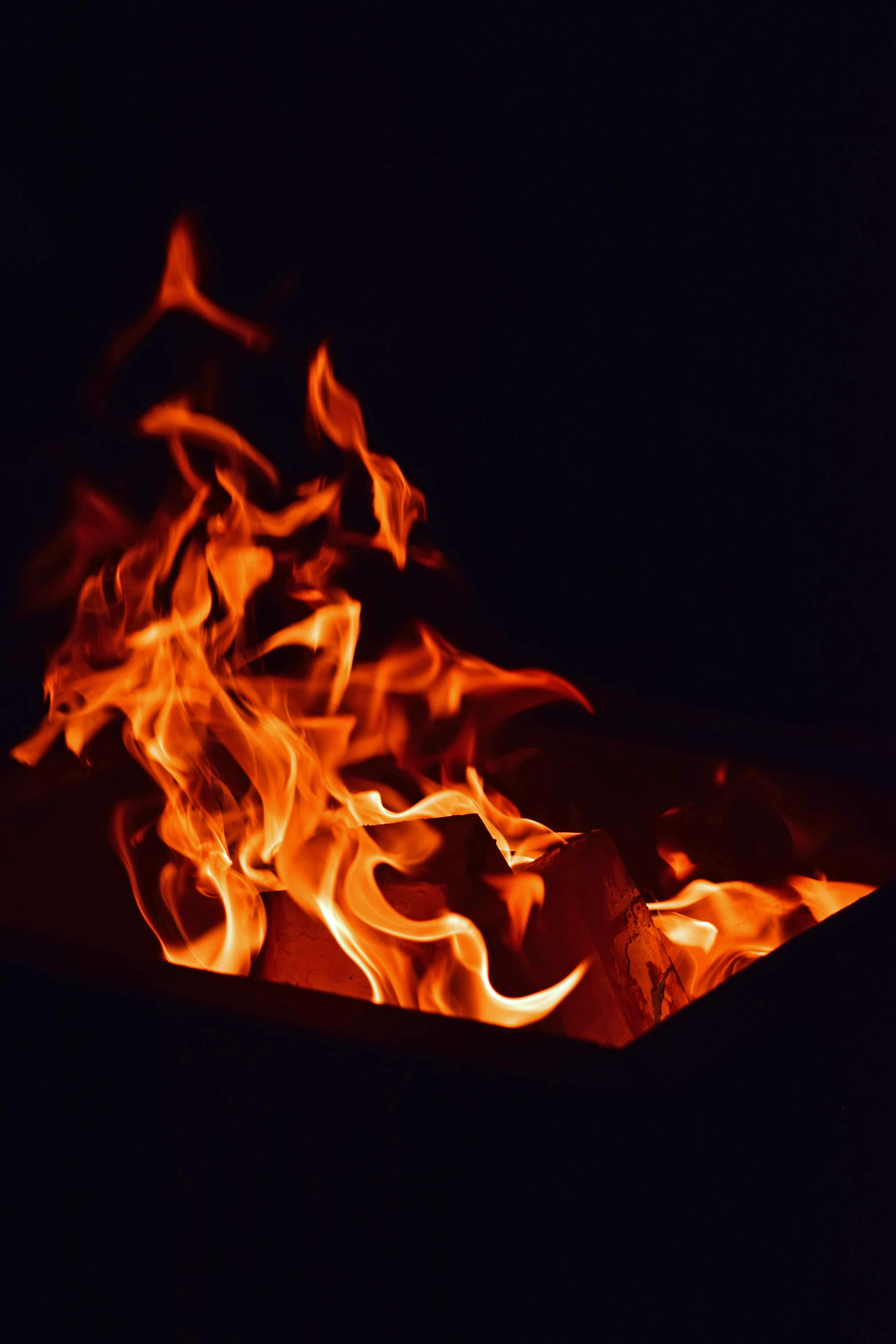 Free stock photo of campfire, fire pit, firewood