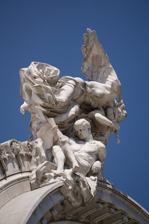 Sculpture on Palace of Fine Arts in Mexico City