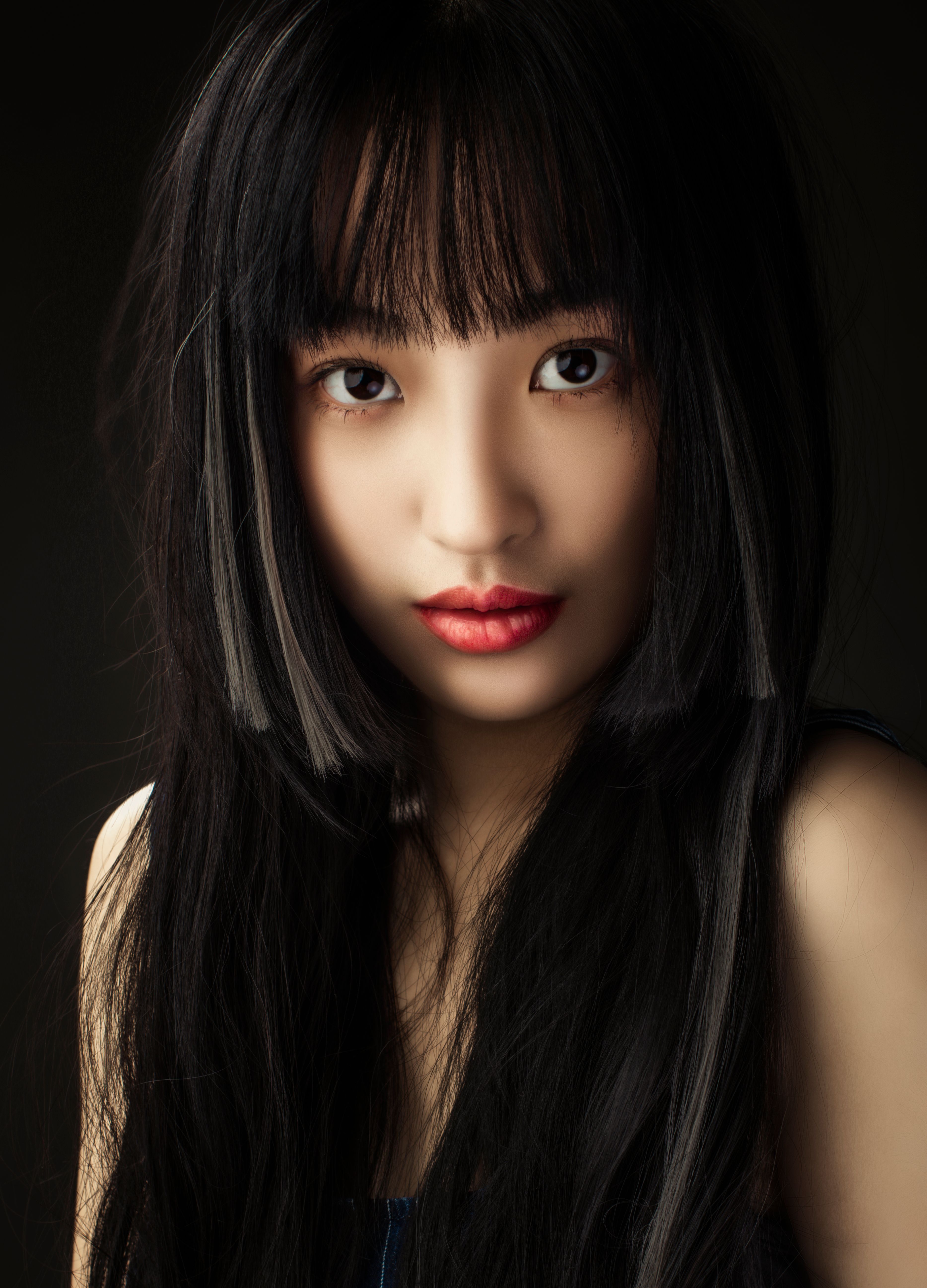 Portrait of Woman with Black Hair · Free Stock Photo