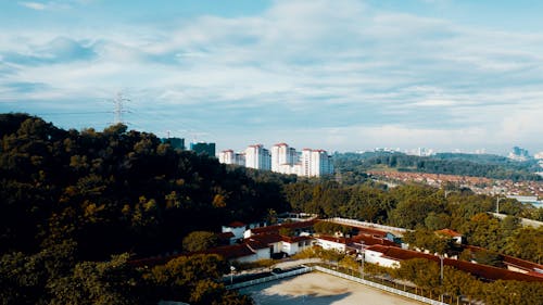 Gratis stockfoto met architectuur, bird's eye view, bomen