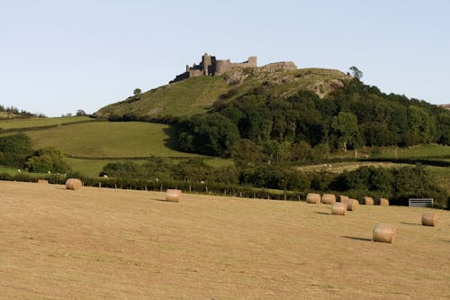 Kostnadsfri bild av castell carreg cennen, fält, kulle