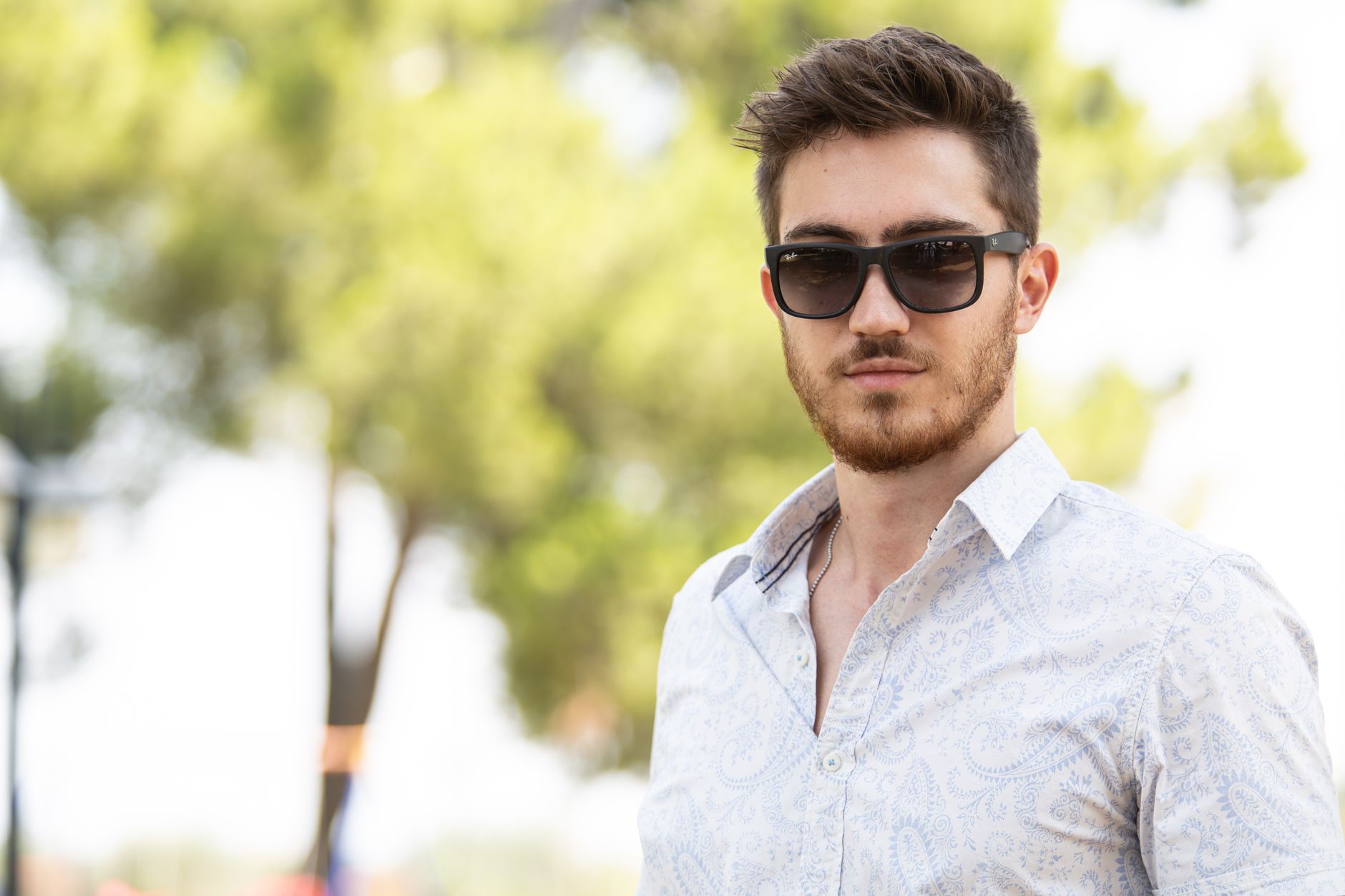 Smart glasses worn during a coffee walk