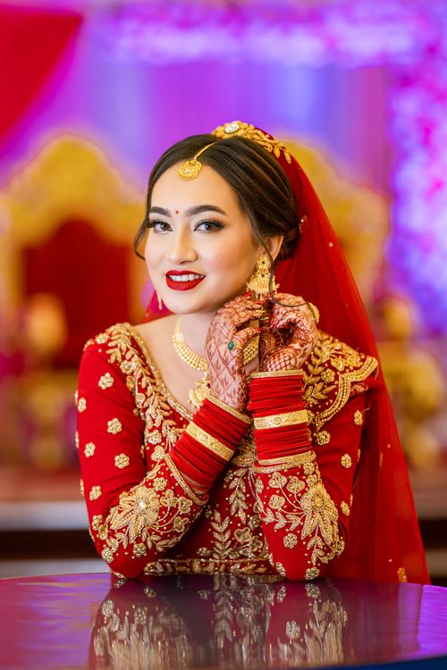 Beautiful Brunette Bride in Red Dress Free Stock Photo Beautiful Brunette Bride in Red Dress Free Stock Photo