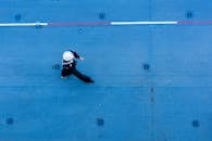 Sailor Walking on a Ships Deck