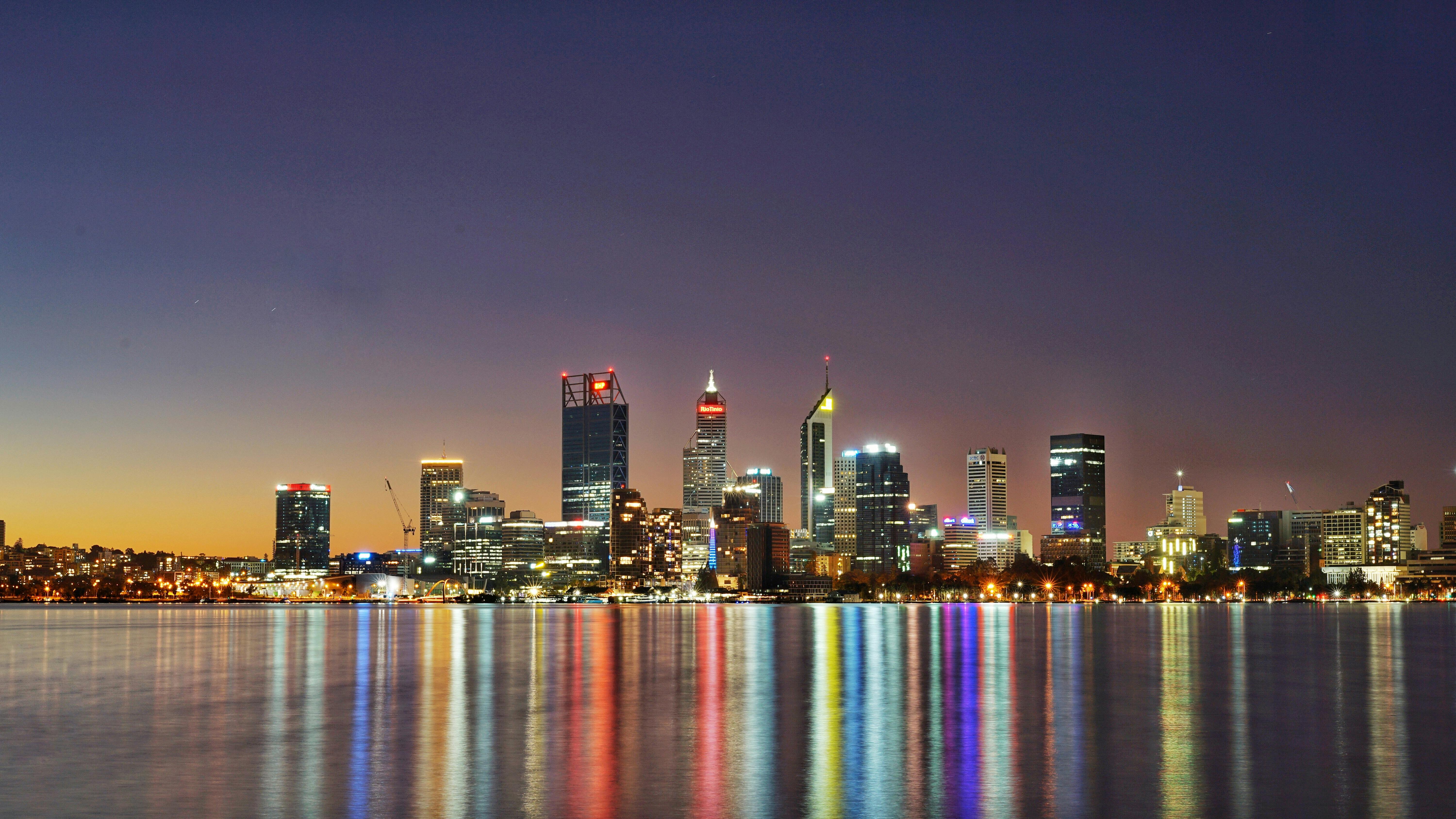 City Skyline during Night Time · Free Stock Photo