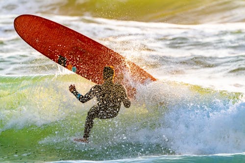 Surfer Die Wegvaagt