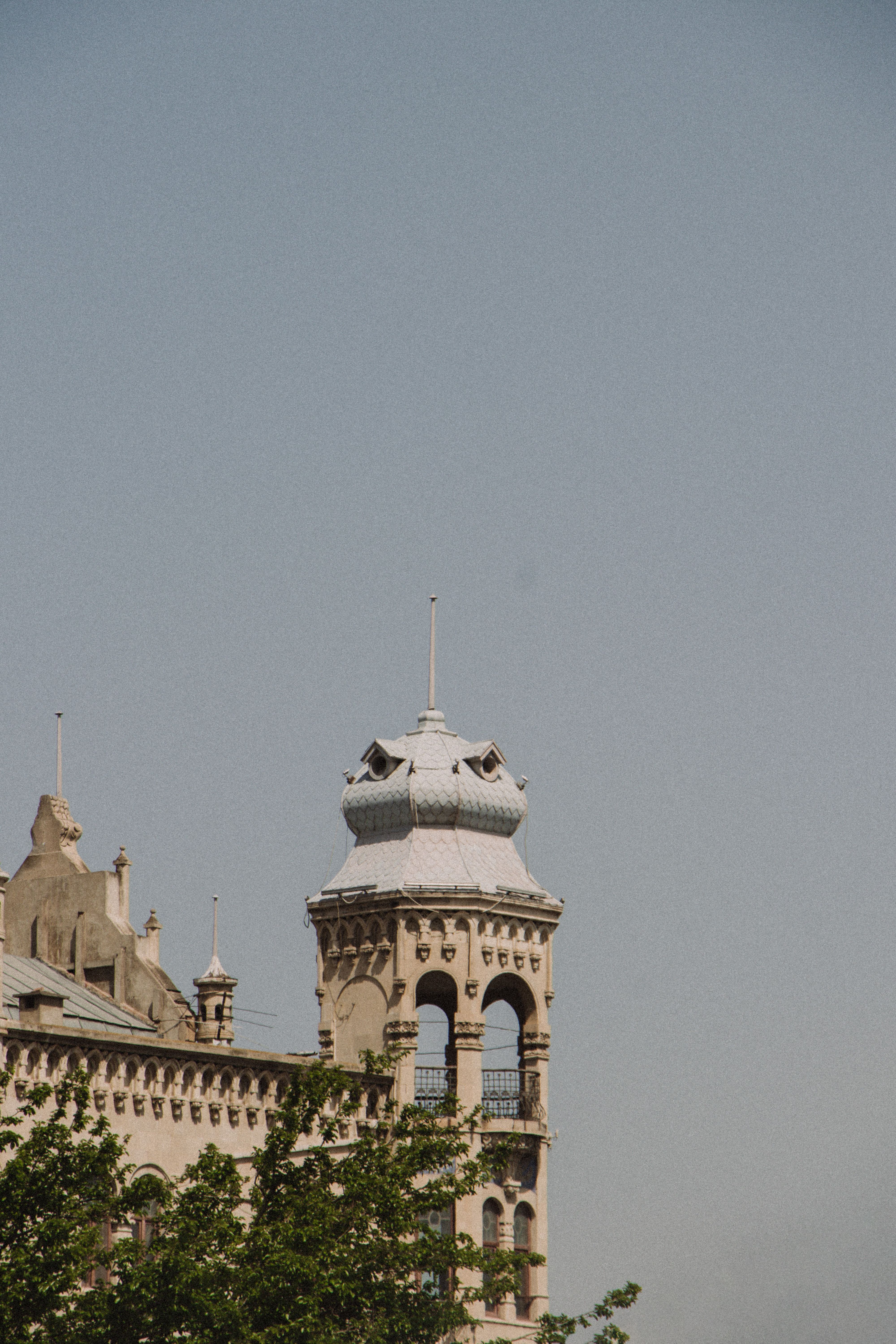 Old Historic Building with Tower on Blue Sky · Free Stock Photo