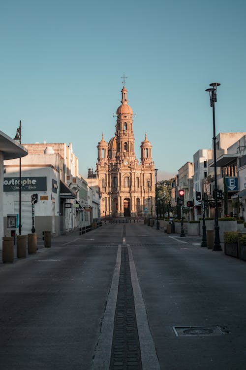 Distant View on Templo de San Antonio, Aguascalientes, Mexico