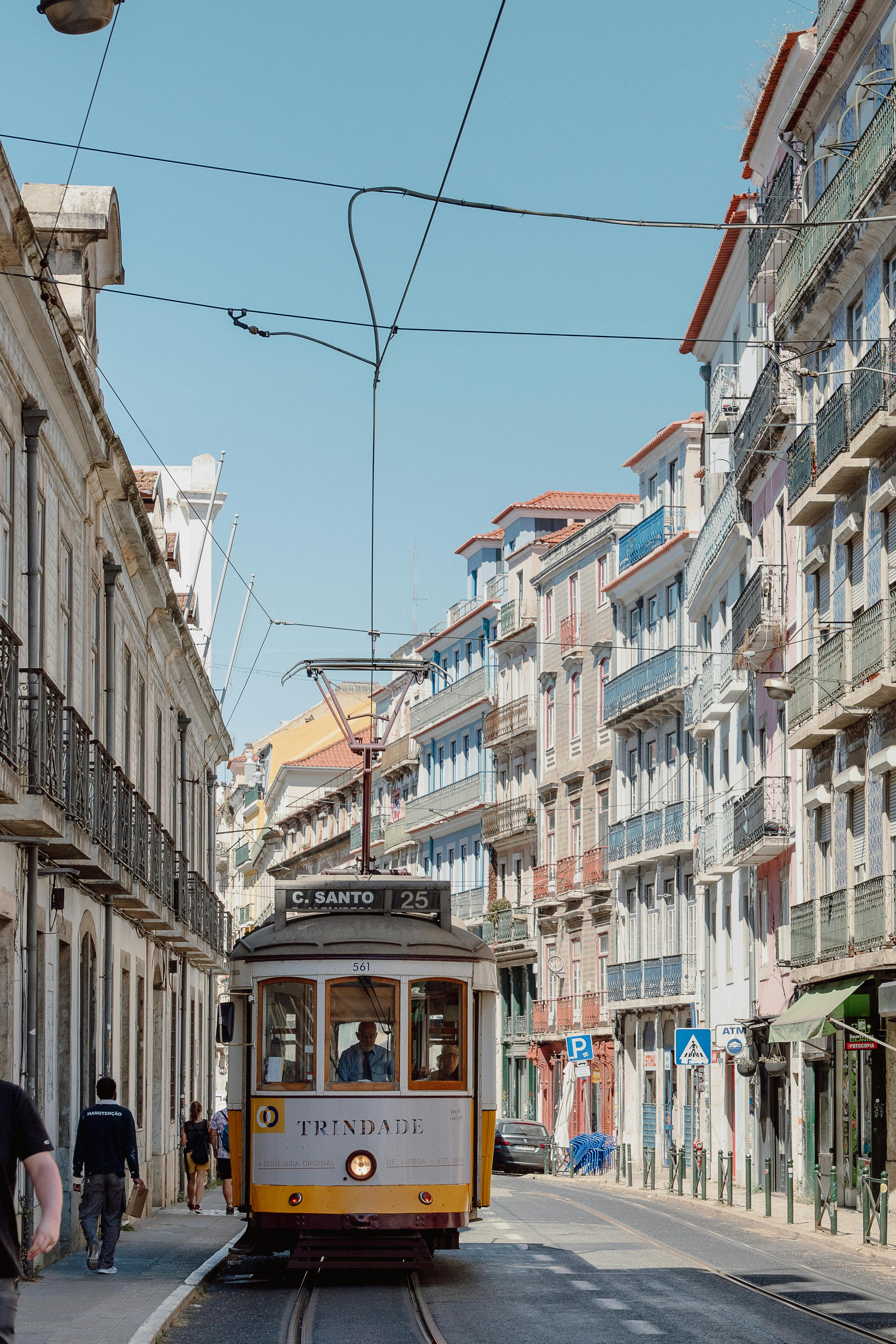 tram on lisbon street