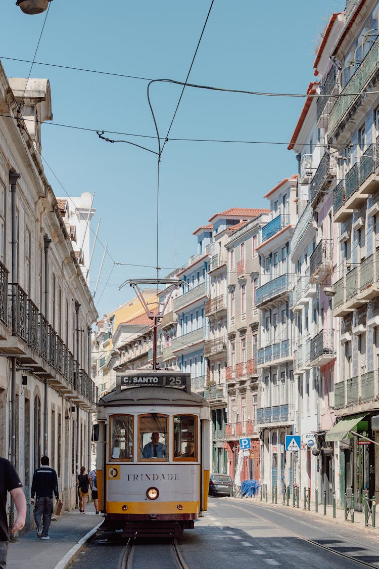 Tram On Lisbon Street