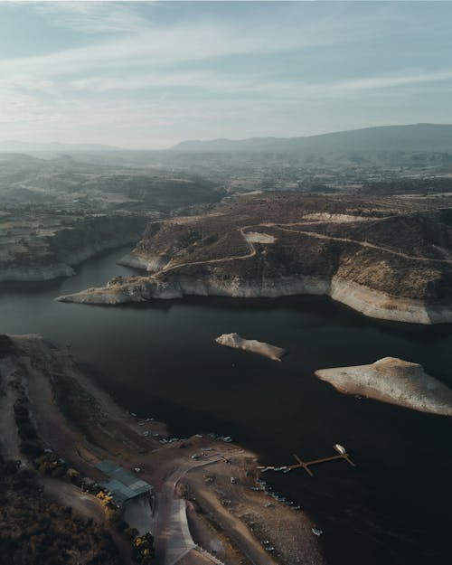 Lake Among Barren Mountains