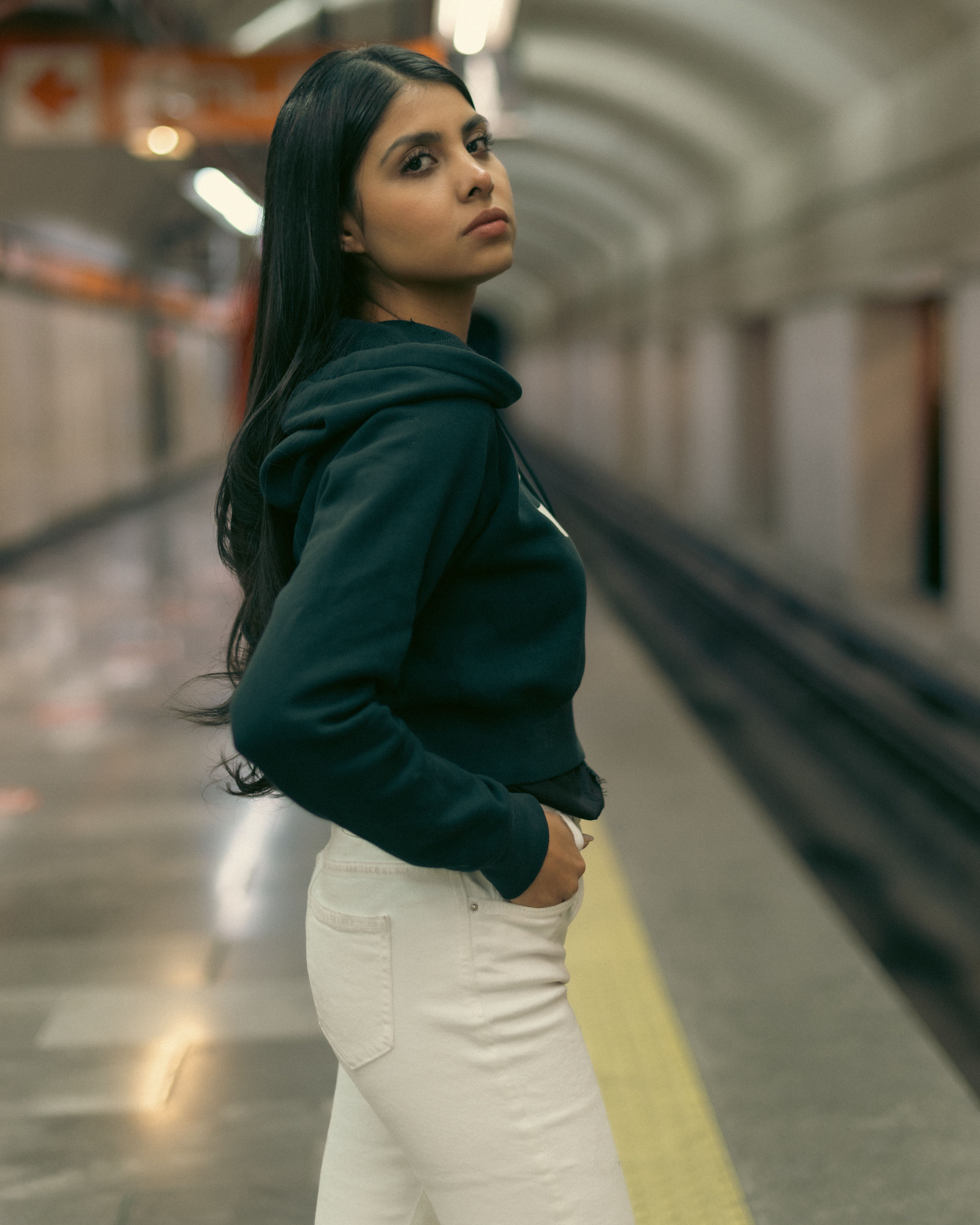 White Straight-Leg Jeans