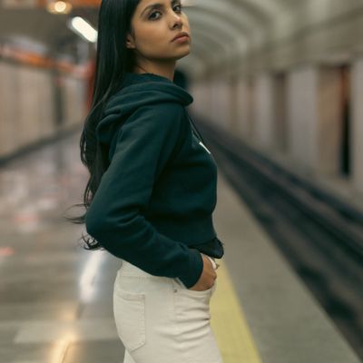 White Straight-Leg Jeans