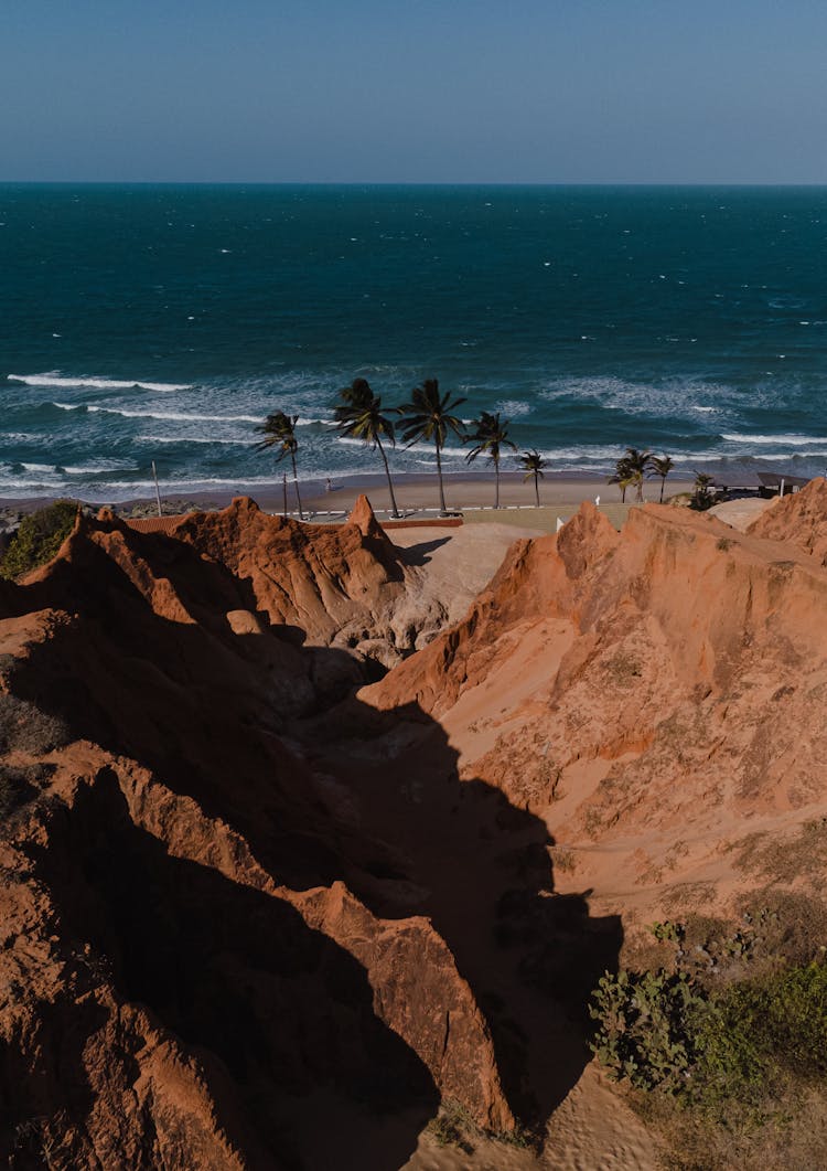 Sandstone Hills On The Shore 