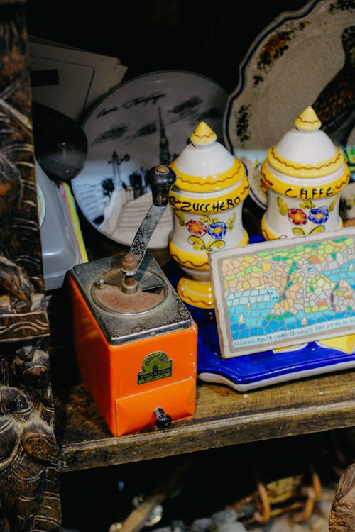 古董, 古董店, 咖啡磨豆機 的 免费素材图片