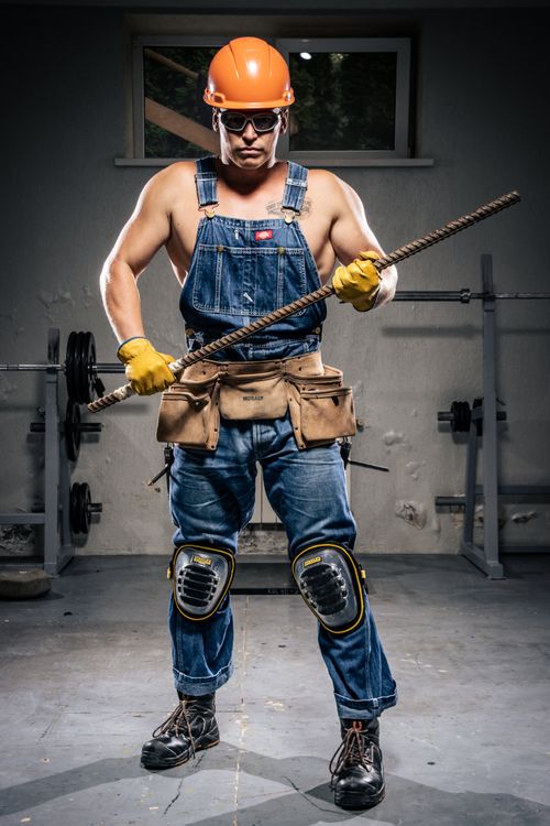 Photo of Antony Durán wearing a Bob the Builder outfit