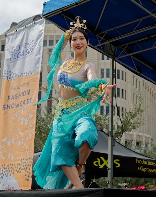 Smiling Woman in Traditional Dress