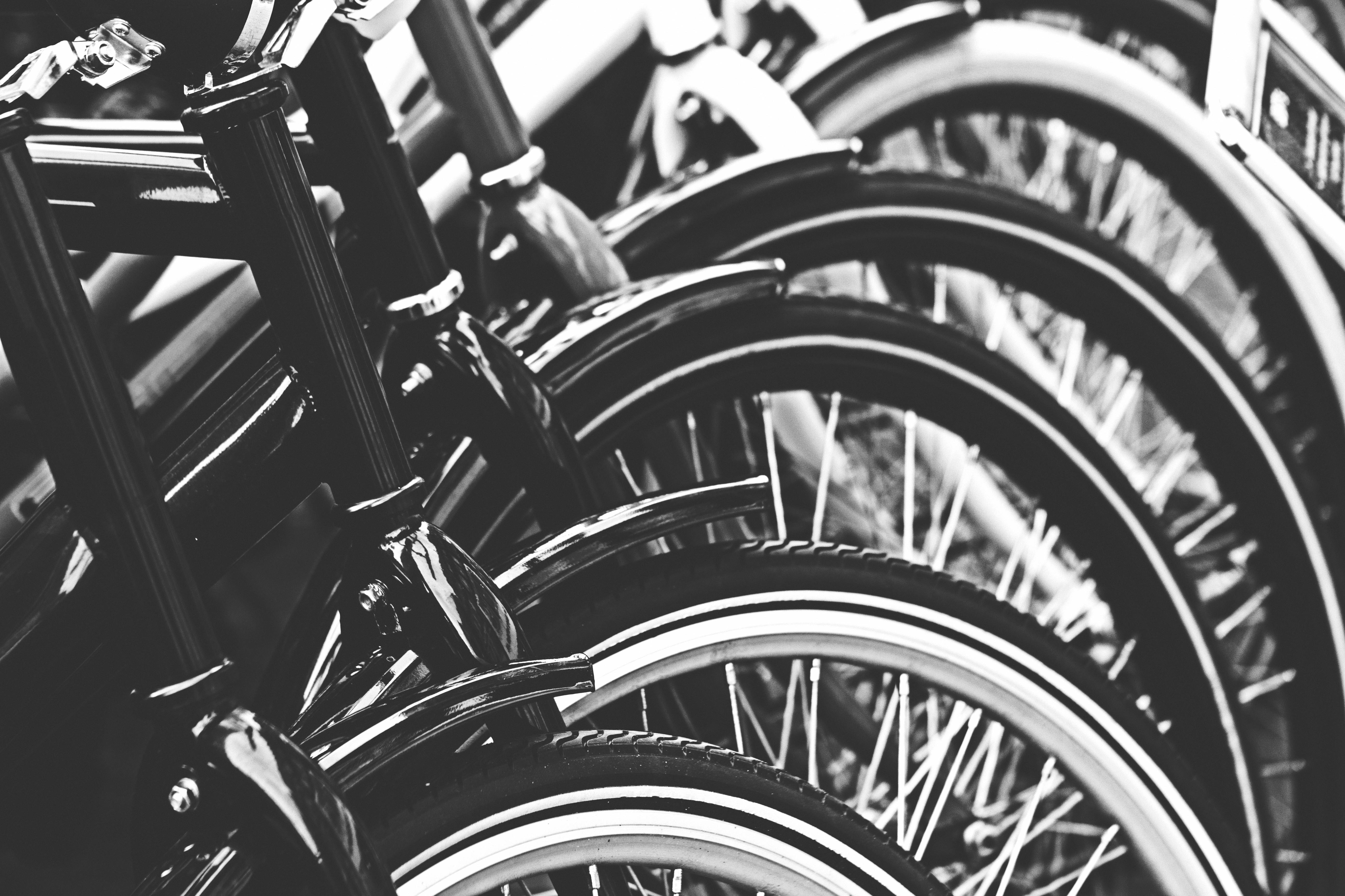 Grayscale Photography of Bicycle · Free Stock Photo