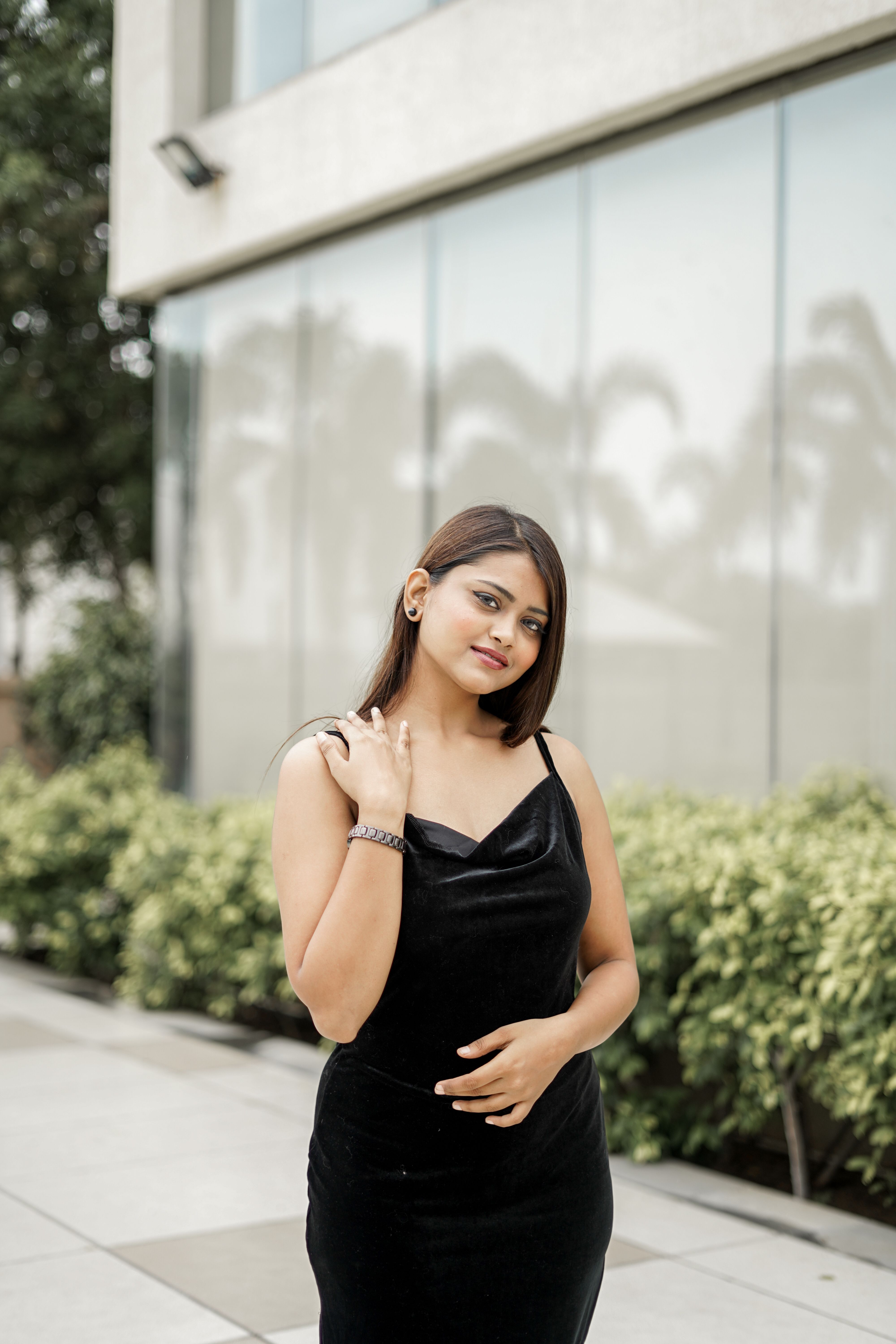 chinese dress ladies Evelyn Mini Dress - Black main image 0