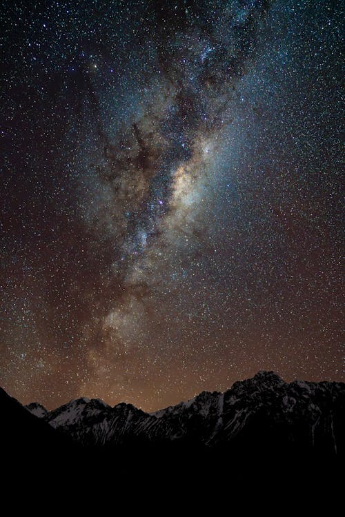 Δωρεάν στοκ φωτογραφιών με galaxy, αστρονομία, βουνά