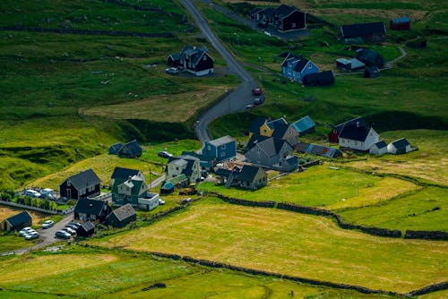 Gratis arkivbilde med åkre, dronebilde, flyfotografering