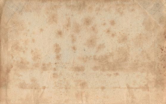 High-resolution image of aged paper texture with natural stains and creases.