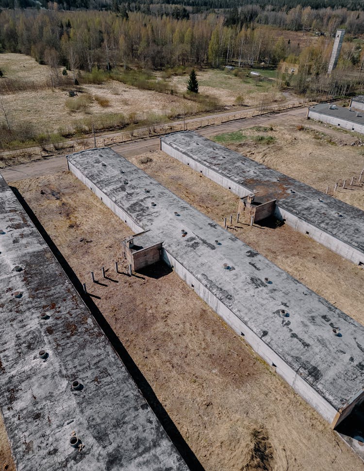 Old Warehouses In Countryside