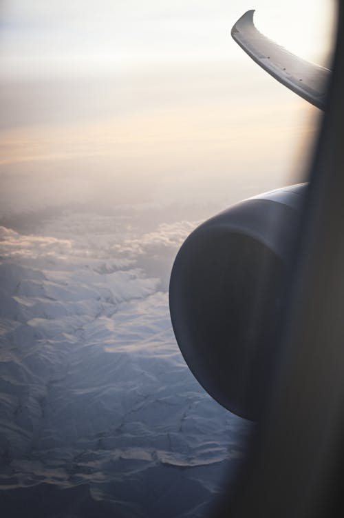 Free stock photo of airplane, airplane window, aviation