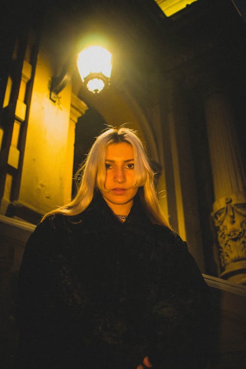 Woman Portrait at Night